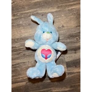 VTG 1984 Care Bears Cousins Swift Heart Rabbit Plush Blue Bunny Stuffed Animal